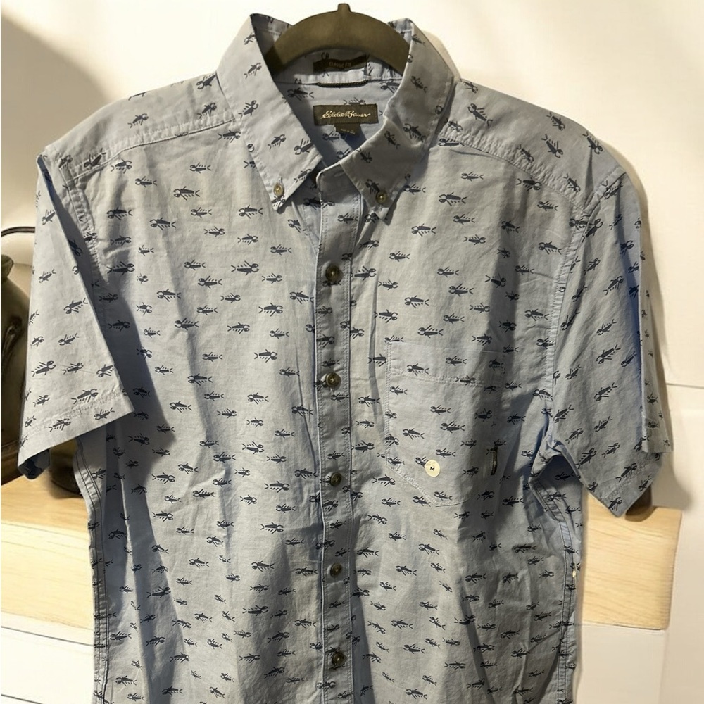 Eddie Bauer Baja Men’s Size Med Shirt - Blue NWT